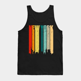 New York City Retro Skyline Gift Tank Top